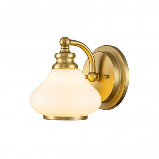 Ainsley 1 Light Wall Light Brushed Brass