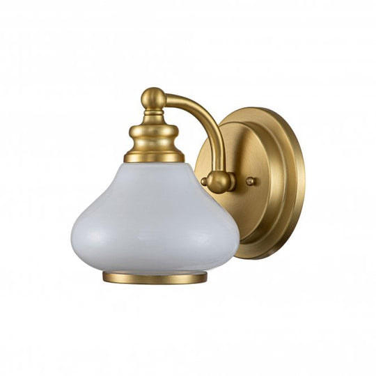 Ainsley 1 Light Wall Light Brushed Brass