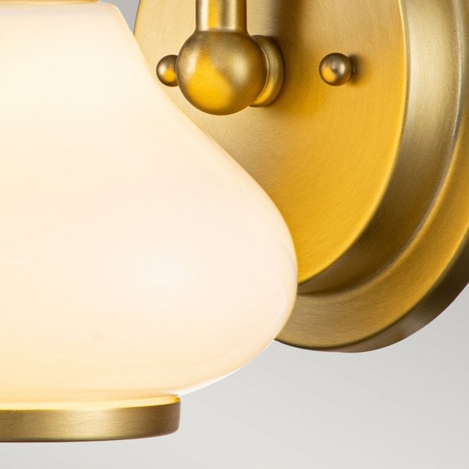 Ainsley 1 Light Wall Light Brushed Brass