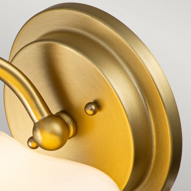 Ainsley 1 Light Wall Light Brushed Brass