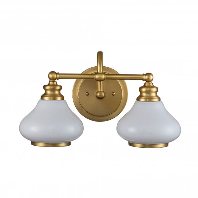 Ainsley 2 Light Wall Light Brushed Brass