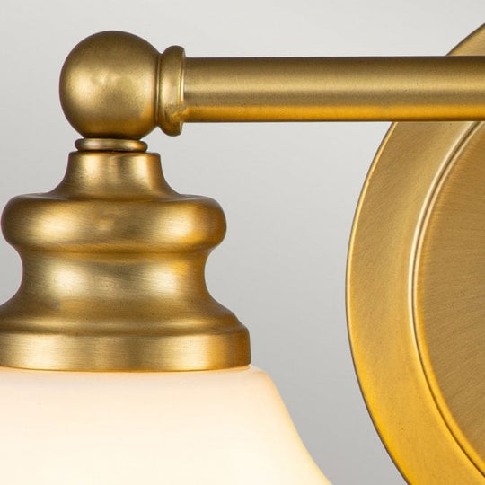 Ainsley 2 Light Wall Light Brushed Brass
