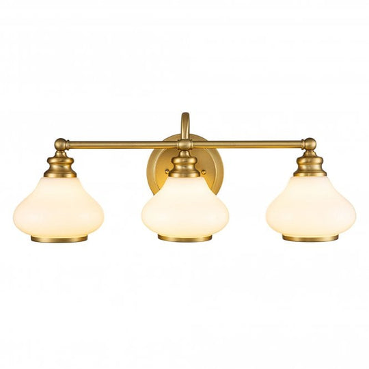Ainsley 3 Light Wall Light Brushed Brass