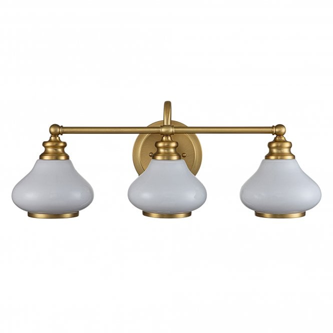 Ainsley 3 Light Wall Light Brushed Brass