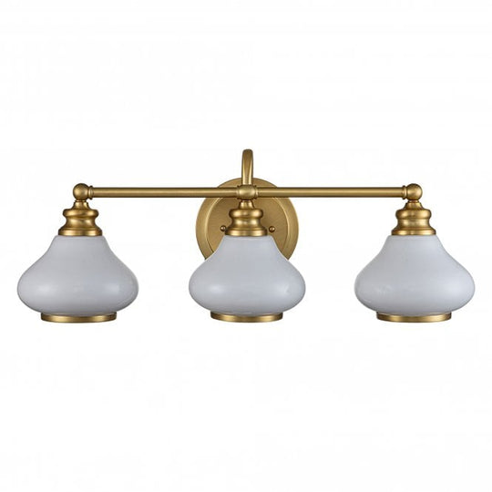 Ainsley 3 Light Wall Light Brushed Brass