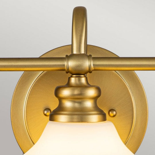 Ainsley 3 Light Wall Light Brushed Brass