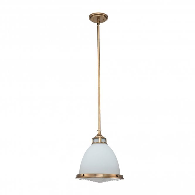 Amelia 1 Light Medium Pendant Heritage Brass