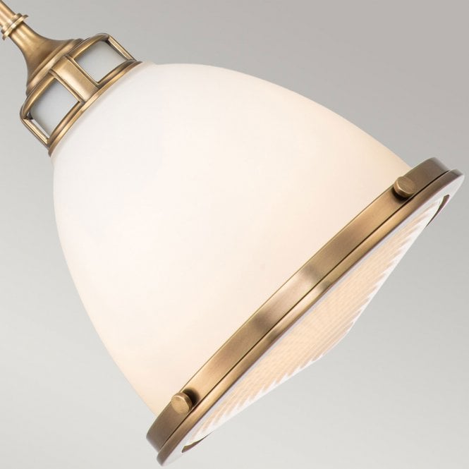 Amelia 1 Light Medium Pendant Heritage Brass