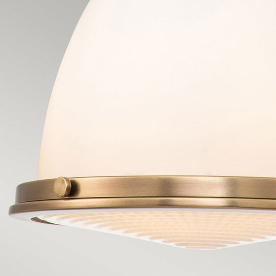 Amelia 1 Light Medium Pendant Heritage Brass