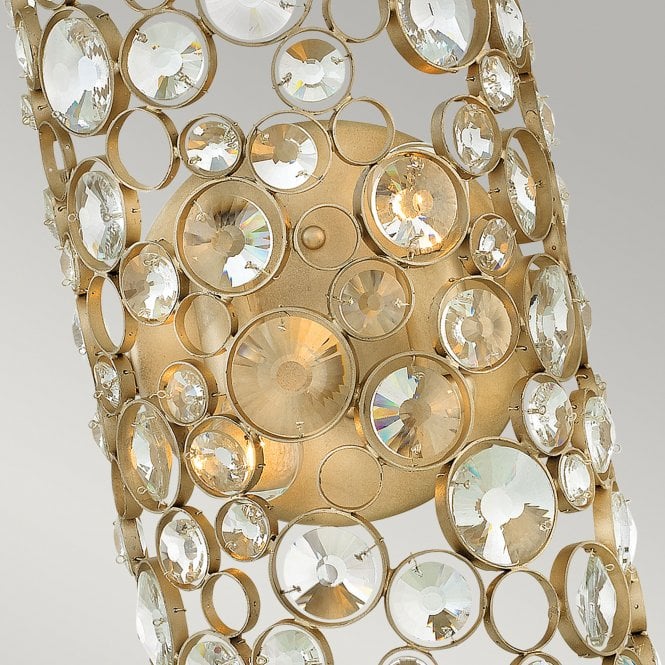 Anya 2 Light Wall Light Silver Leaf