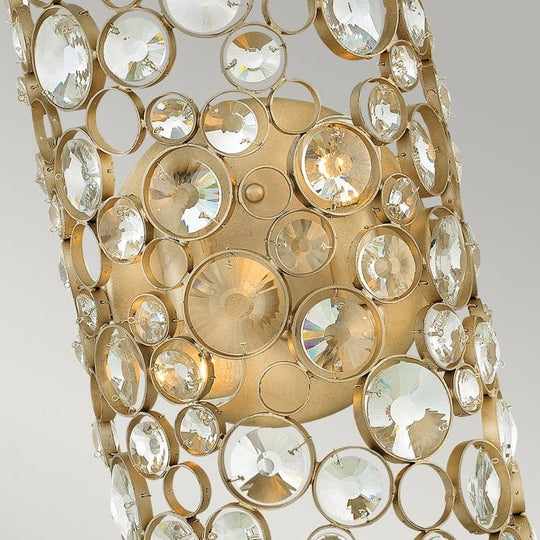 Anya 2 Light Wall Light Silver Leaf