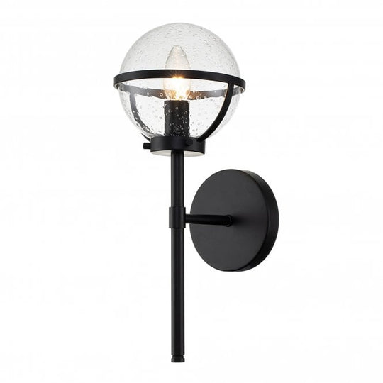 Hollis 1 Light Wall Light Black