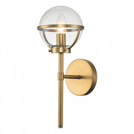Hollis 1 Light Wall Light Heritage Brass