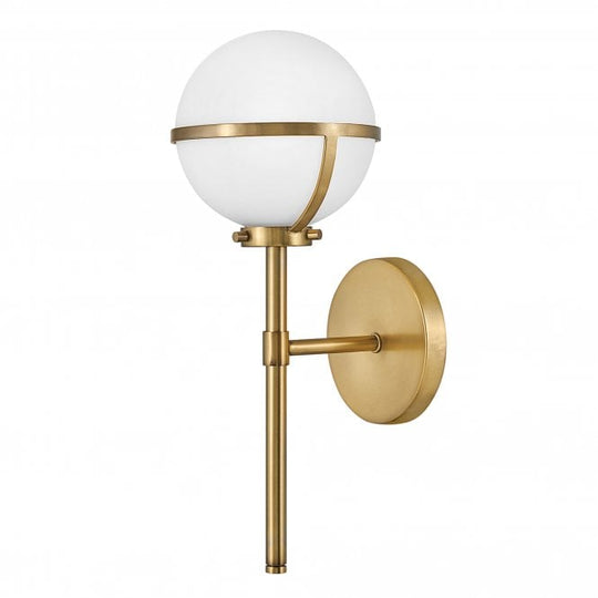 Hollis 1 Light Wall Light Heritage Brass