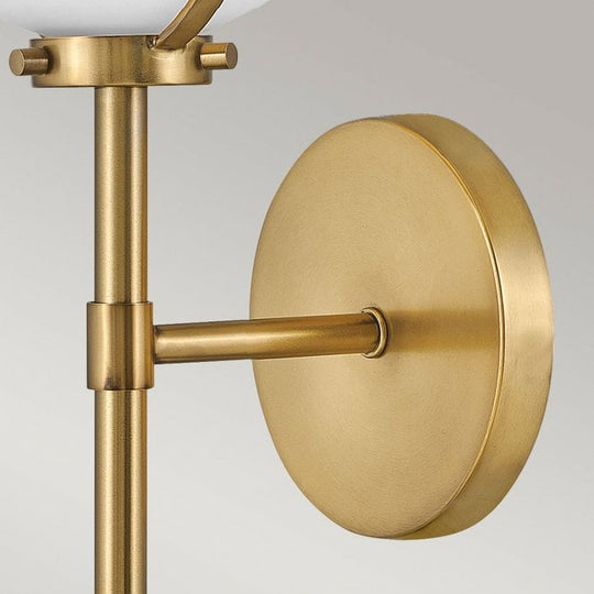 Hollis 1 Light Wall Light Heritage Brass