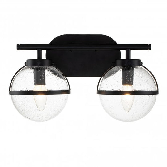 Hollis 2 Light Wall Light Black