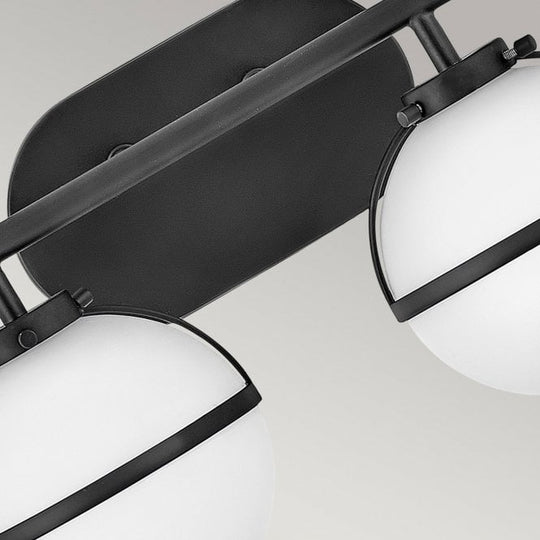 Hollis 2 Light Wall Light Black