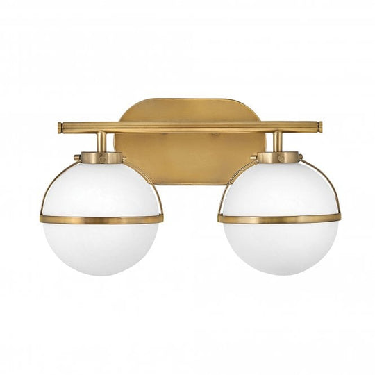 Hollis 2 Light Wall Light Heritage Brass