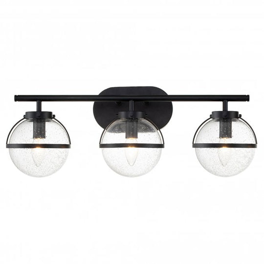 Hollis 3 Light Wall Light Black