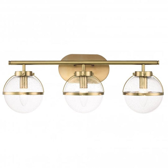 Hollis 3 Light Wall Light Heritage Brass