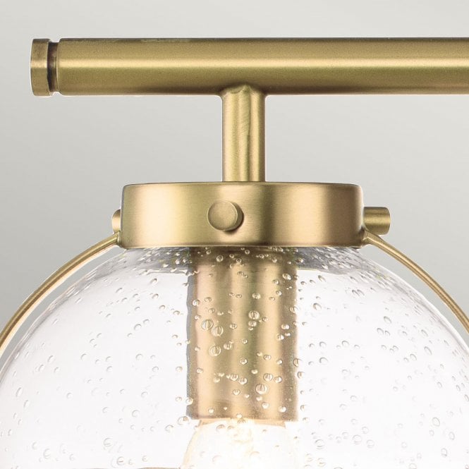 Hollis 3 Light Wall Light Heritage Brass