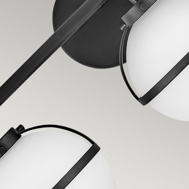 Hollis 3 Light Wall Light Black