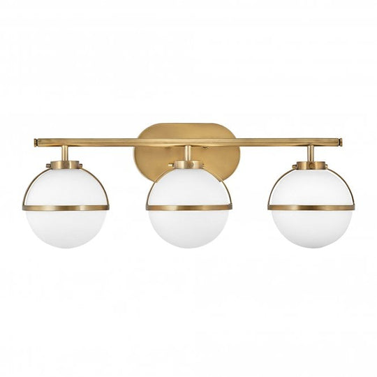 Hollis 3 Light Wall Light Heritage Brass
