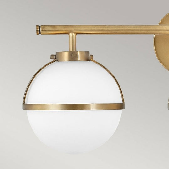 Hollis 3 Light Wall Light Heritage Brass