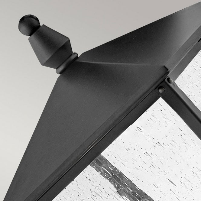 Huntersfield 2 Light Medium Pedestal Lantern Black