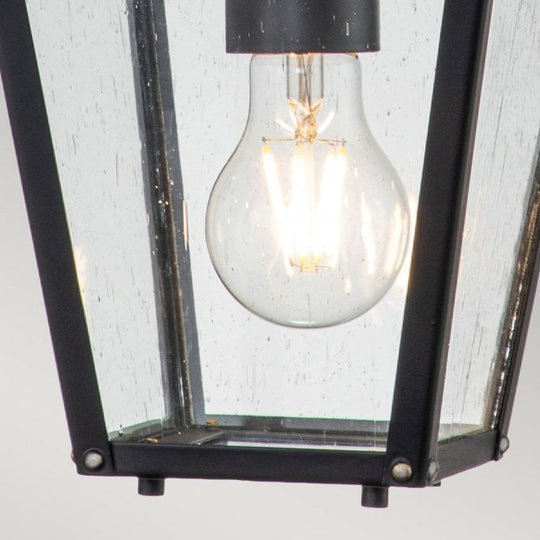 Huntersfield 1 Light Small Chain Lantern Black