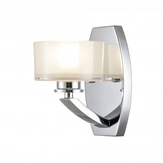 Meridian 1 Light Wall Light Polished Chrome