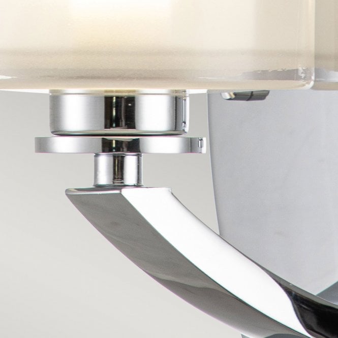 Meridian 1 Light Wall Light Polished Chrome