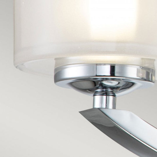 Meridian 3 Light Semi-flush Mount Polished Chrome