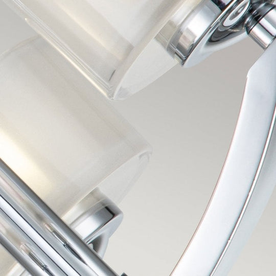 Meridian 3 Light Semi-flush Mount Polished Chrome