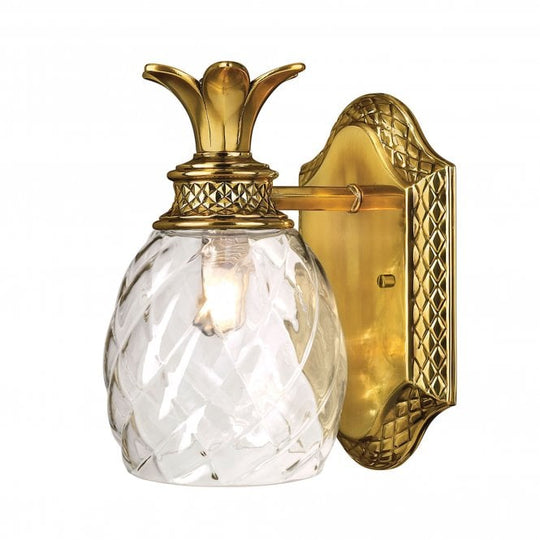 Plantation (Bath) 1 Light Wall Light  Burnished Brass