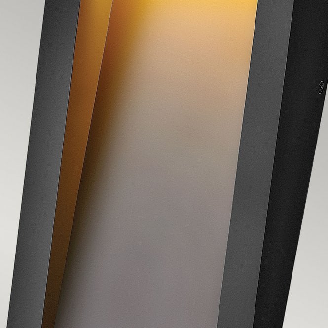 Taper LED Wall Lantern Textured Black