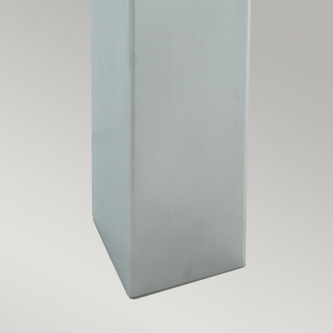 Halmstad Large Bollard Natural Wood & Galvanized