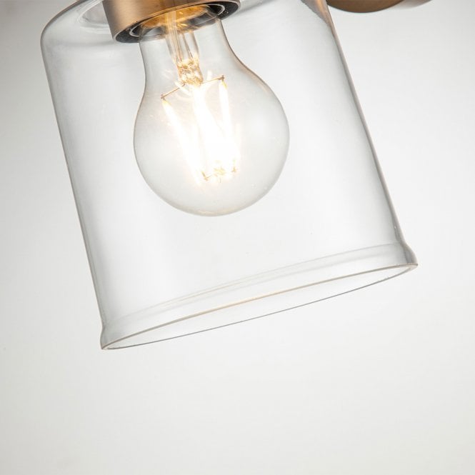 Aivian 1 Light Wall Light Weathered Brass