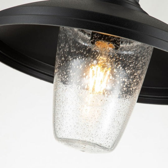 Allenbury 1 Light Outdoor Pendant  Textured Black