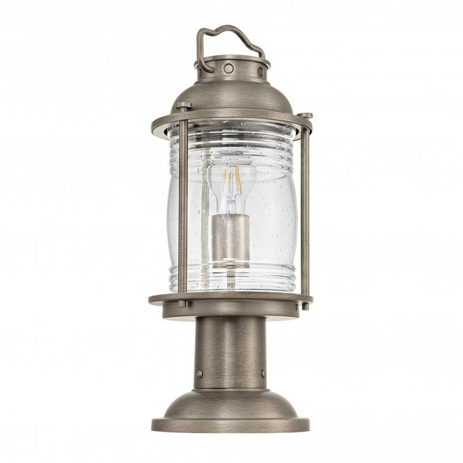 Ashland Bay 1 Light Medium Pedestal Lantern Burnished Bronze