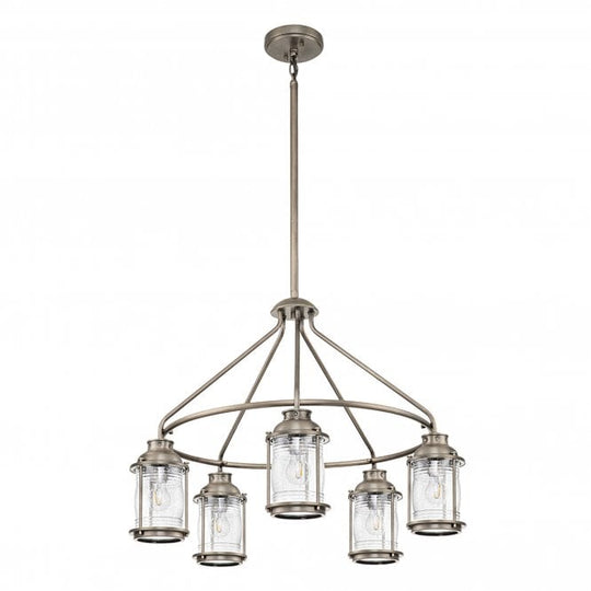 Ashland Bay 5 Light Outdoor Chandelier  Burnished Bronze