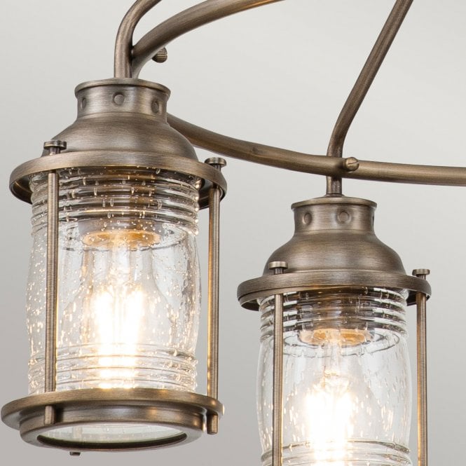 Ashland Bay 5 Light Outdoor Chandelier  Burnished Bronze