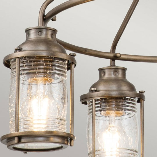 Ashland Bay 5 Light Outdoor Chandelier  Burnished Bronze