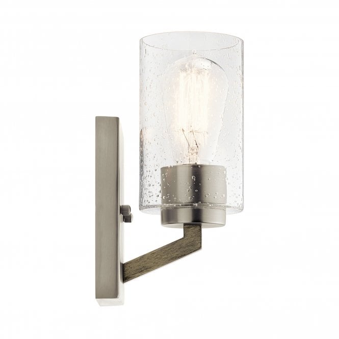 Deryn 1 Light Wall Light Distressed Antique Grey