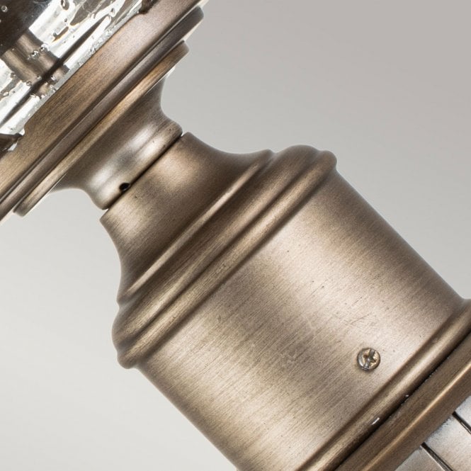 Halleron 3 Light Pedestal Lantern Burnished Bronze