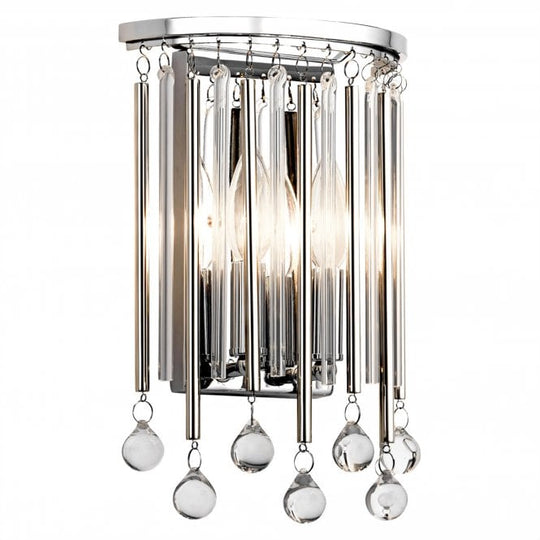 Piper 2 Light Wall Light Polished Chrome