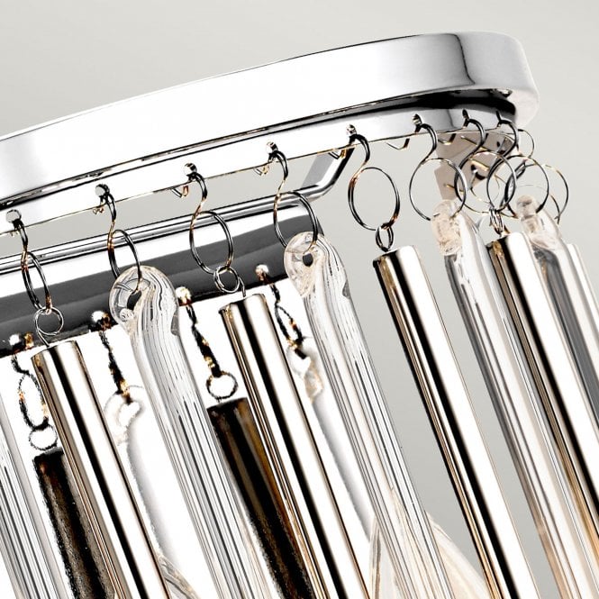 Piper 2 Light Wall Light Polished Chrome