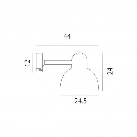Koster 1 Light Wall Light       Graphite