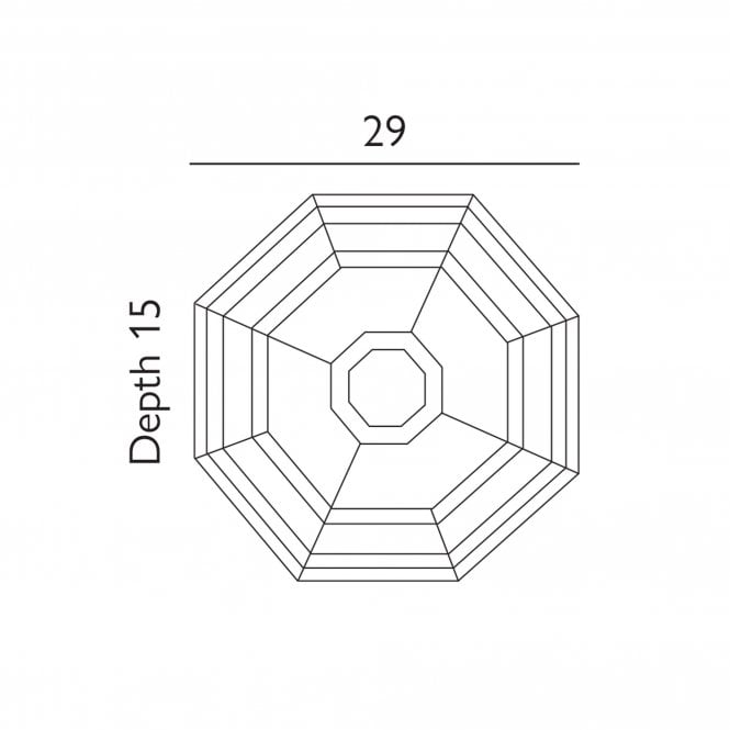 Latina 1 Light Ceiling Light White