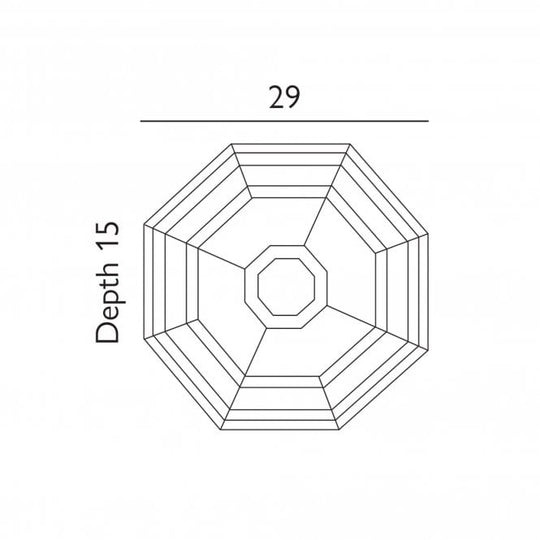 Latina 1 Light Ceiling Light White
